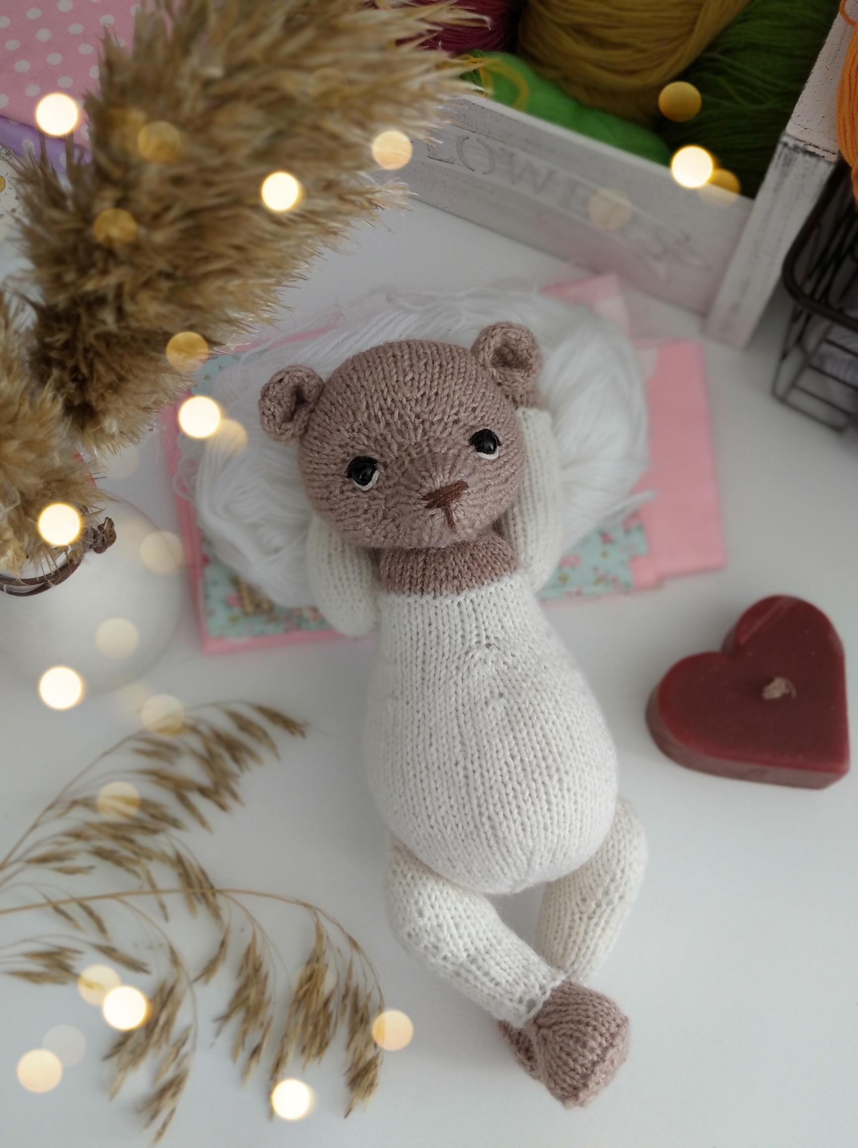 Teddy bear knitting toy pattern - OlaKnittedBears