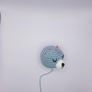 Crochet bear comforter and teether
