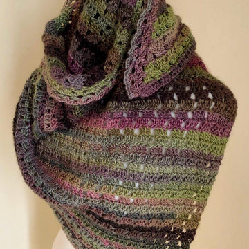 Crochet Whimsical Woods Triangle Shawl