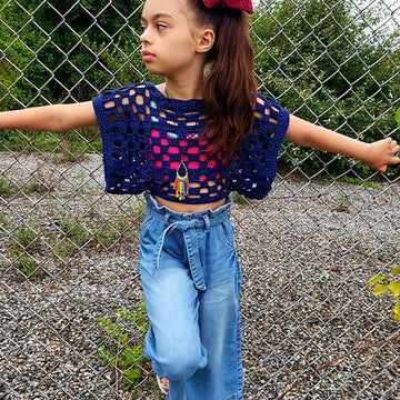 Dahlia kids cropped shrug