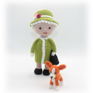 The Queen with Her Dog Crochet Pattern