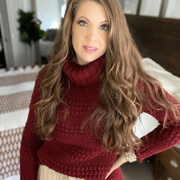 Cranberry Biscotti Turtleneck