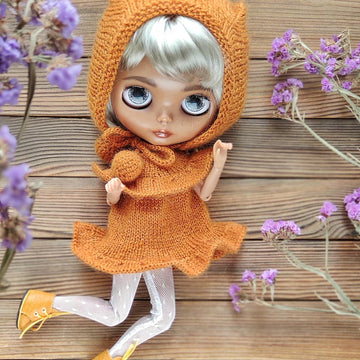 Ruffle dress for doll