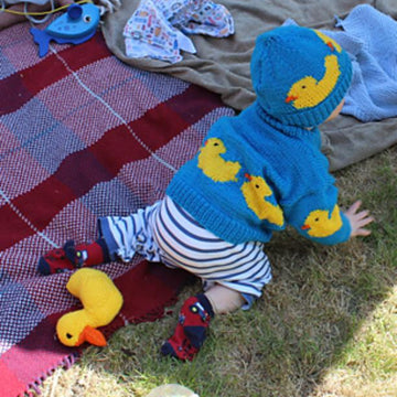 Baby Rubber Ducky Bomber Jacket, Beanie & Toy