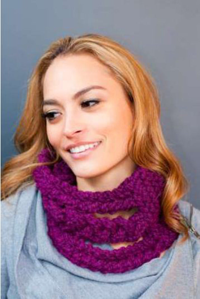 Braid Cable Cowl in Plymouth Encore Mega - F550
