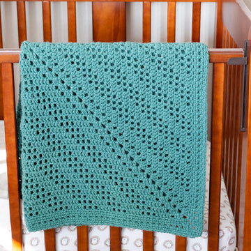 New Day Filet Crochet Baby Blanket