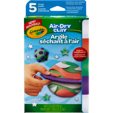Crayola Air-Dry Clay .5oz 5/Pkg - Brights