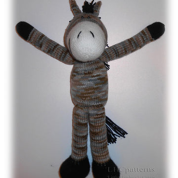 Horse Knitting Pattern. Knitted Horse PDF Tutorial, DIY Horse Soft Toy Pattern