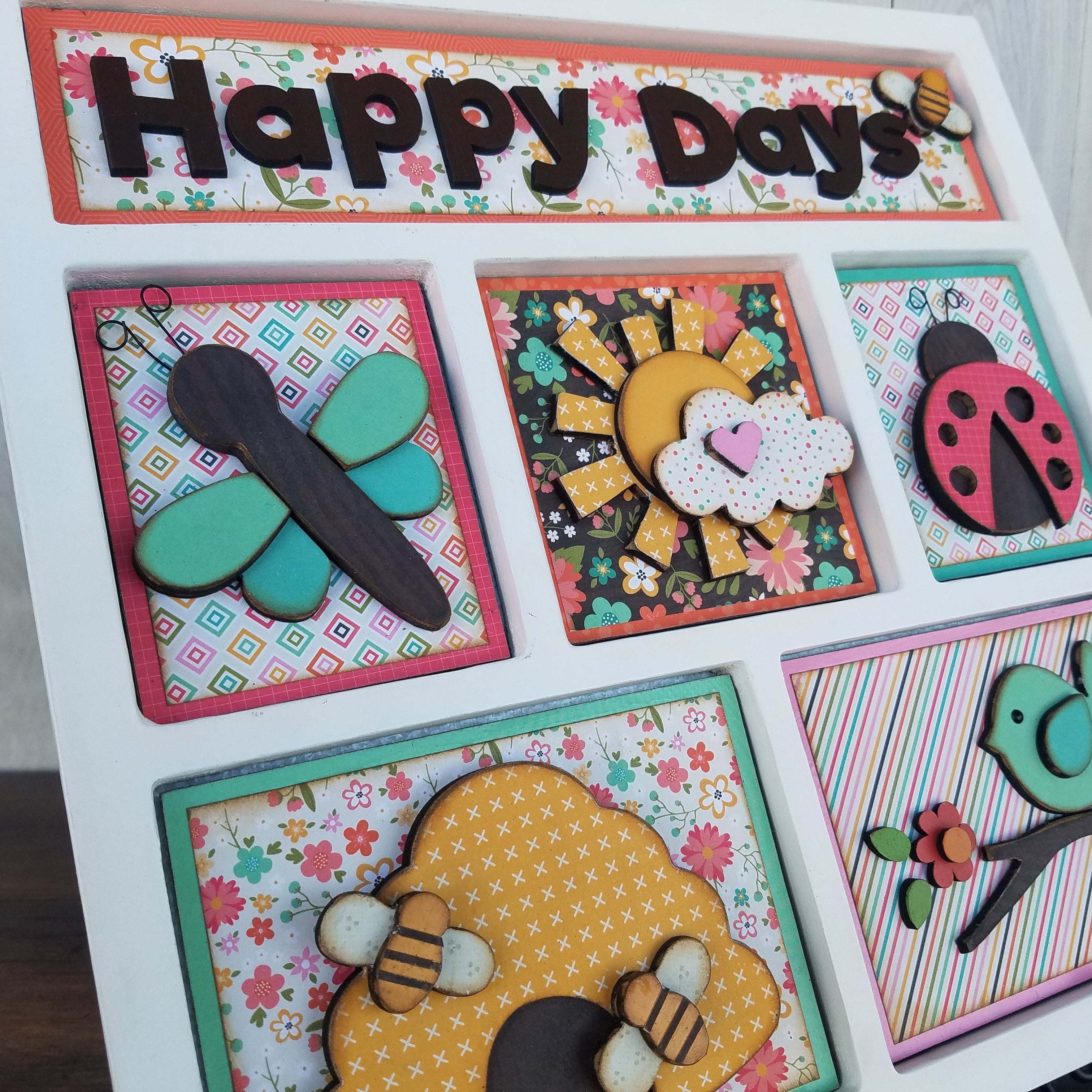 Foundations Decor Shadow Box Kit - Happy Days