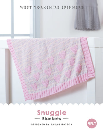Snuggle Blankets in West Yorkshire Spinners Bo Peep 4 Ply - DBP0019 - Downloadable PDF