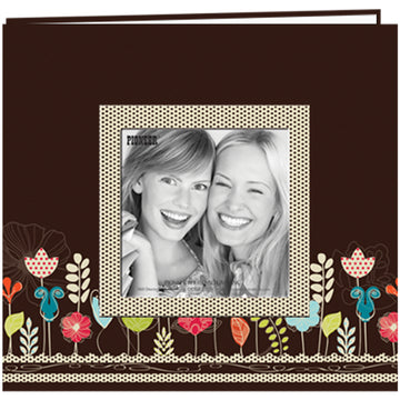 Pioneer Raised Frame Printed Post Bound Album 8"X8" - Garden