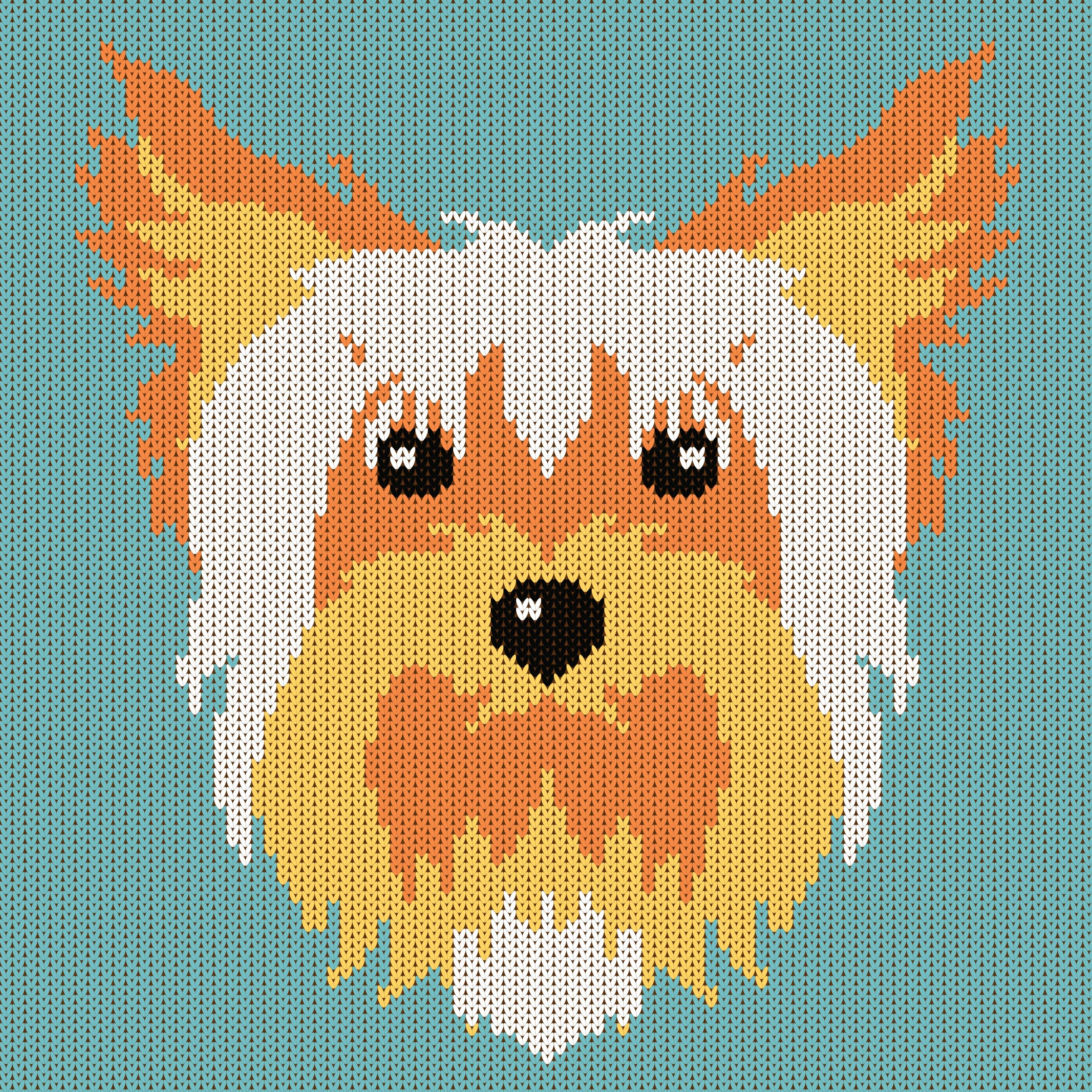 Yorkshire Terrier Dog Knitting Chart