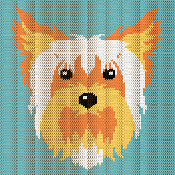 Yorkshire Terrier Dog Knitting Chart