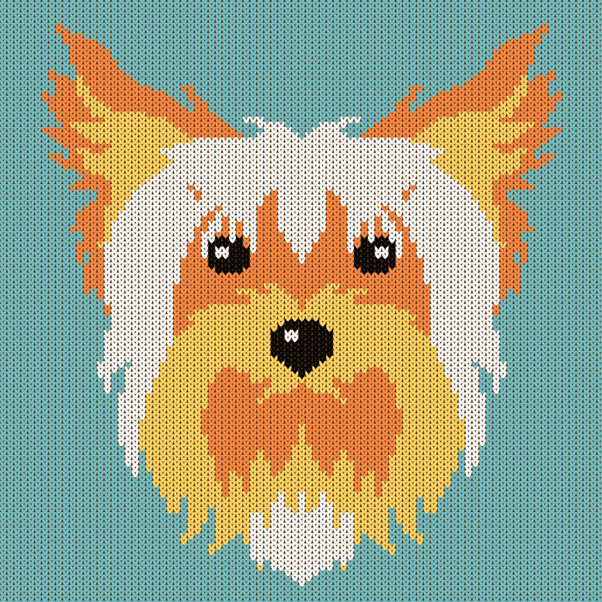 Yorkshire Terrier Dog Knitting Chart
