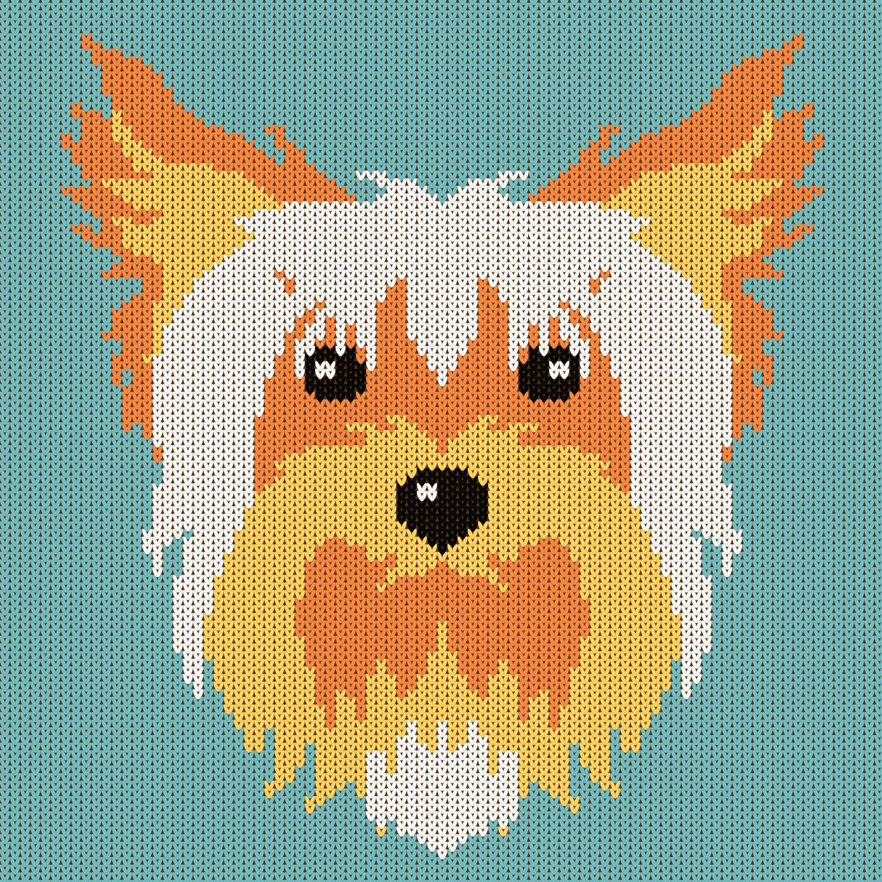 Yorkshire Terrier Dog Knitting Chart