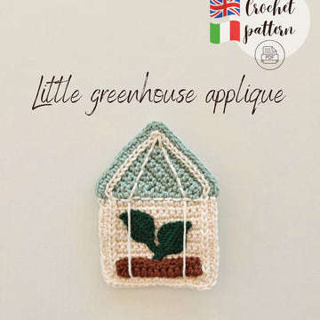 Little Greenhouse Crochet Applique PDF Pattern