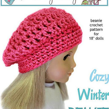 Cozy Winter Beanie for 18 inch Dolls