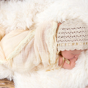 Rosemary Green Baby Bonnet