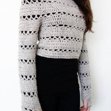 Hooded Cropped Sweater