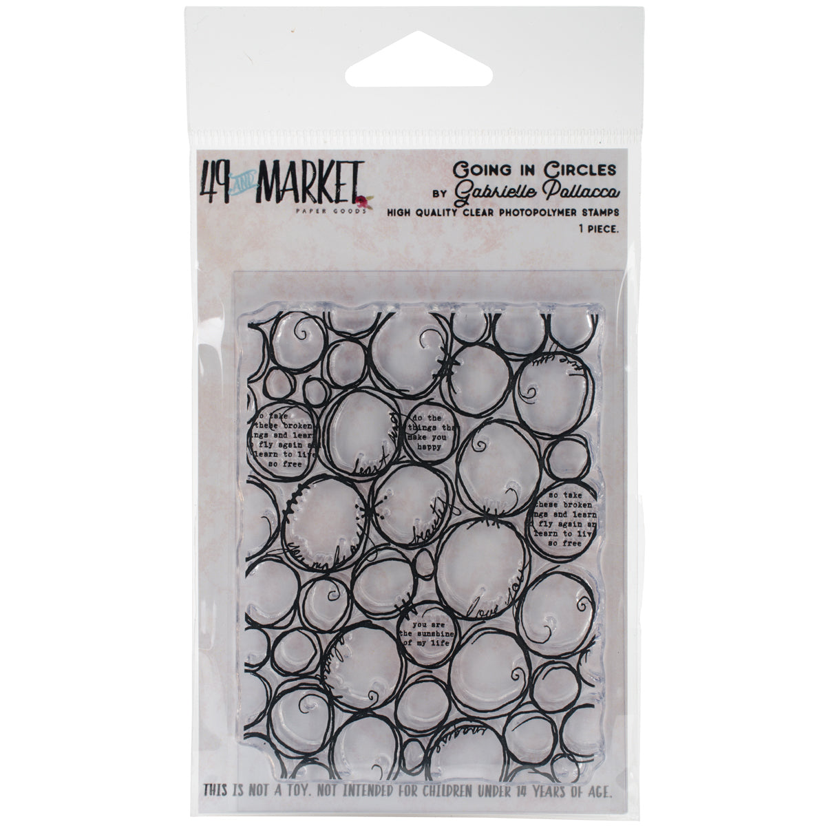 49 And Market Clear Stamps 3"X4" - Going In Circles