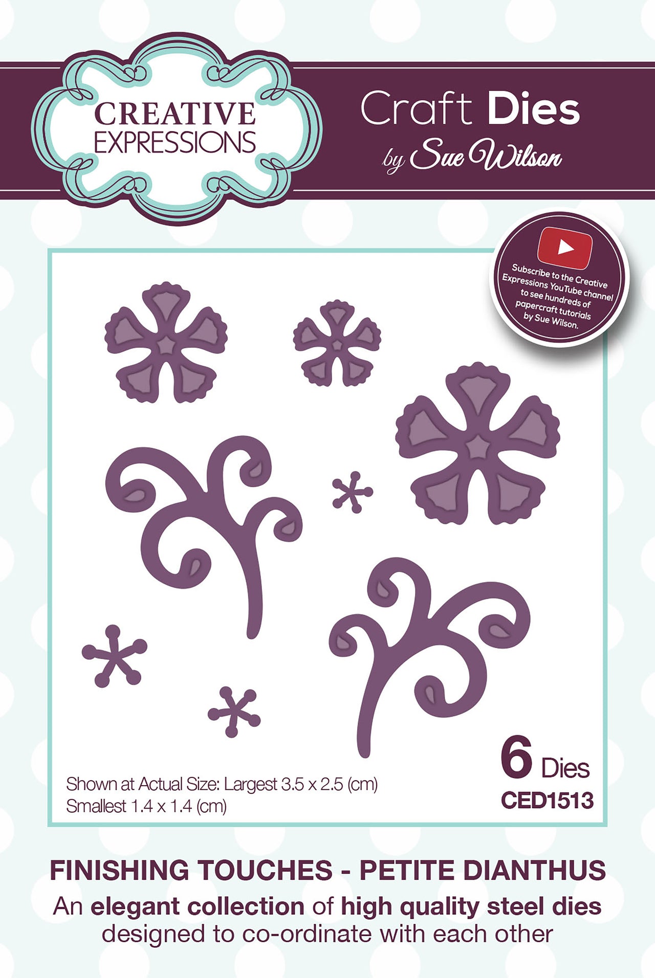 Creative Expressions Craft Dies By Sue Wilson - Dianthus
