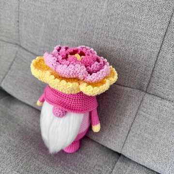 Peony Flower Gnome