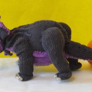 MICRO TRACY TRICERATOPS TOY DINOSAUR KNITTING PATTERN