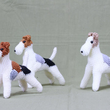 Wire fox terrier amigurumi / ワイヤーフォックステリア あみぐるみ