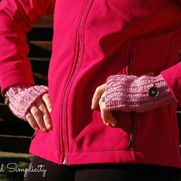 "Knit-Look" Fingerless Gloves