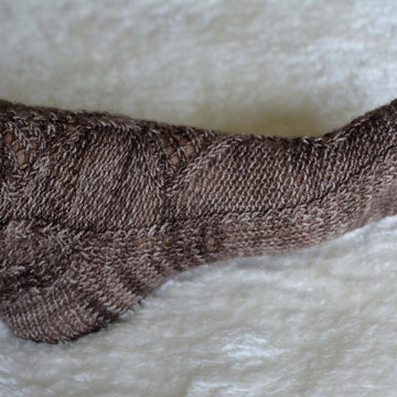 Cables and lace socks