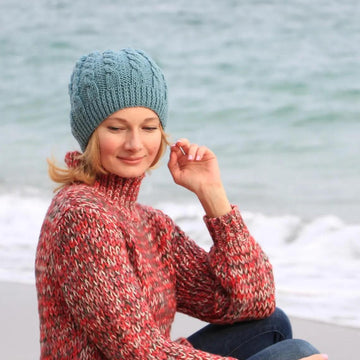 Knit Hat "Sea Wave"