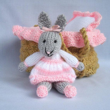 Baby Bunny in Basket