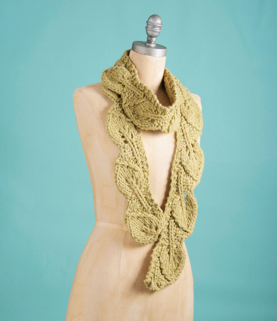 Leaf Scarf in Spud & Chloe Outer - Downloadable PDF