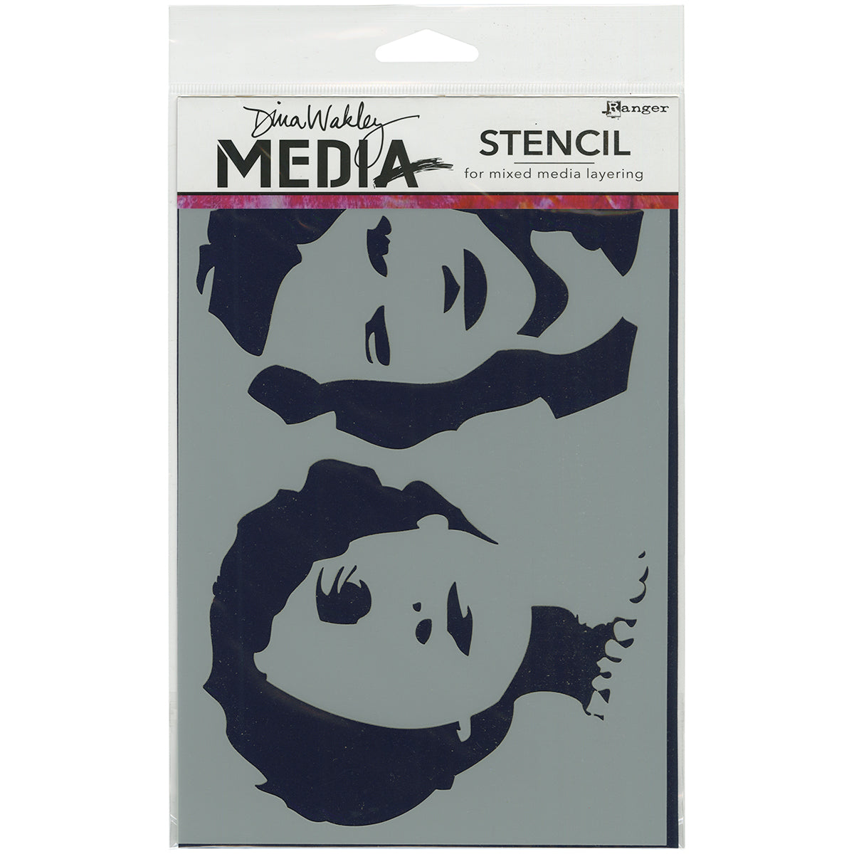 Ranger Dina Wakley Media Stencils 9"X6" - Stenciled Women