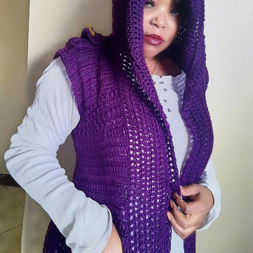 Tyrian Hooded Cargo Vest