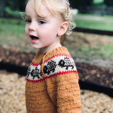 Textured Jumper With Hedgehog Yoke