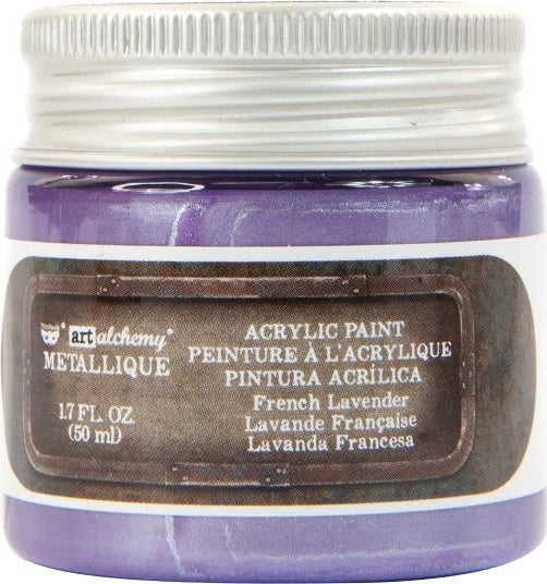 Prima Marketing Finnabair Art Alchemy Metallique Acrylic Paint 1.7oz - French Lavender