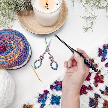 Windowpane Granny Stitch Blanket