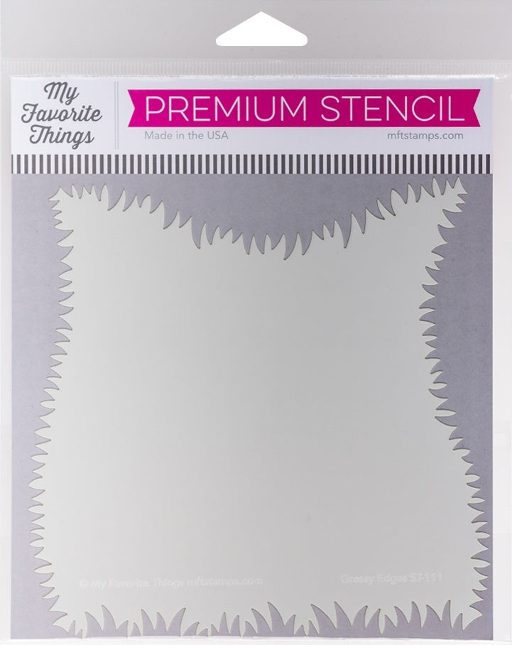 My Favorite Things Premium Stencil 6"X6" - Grassy Edges