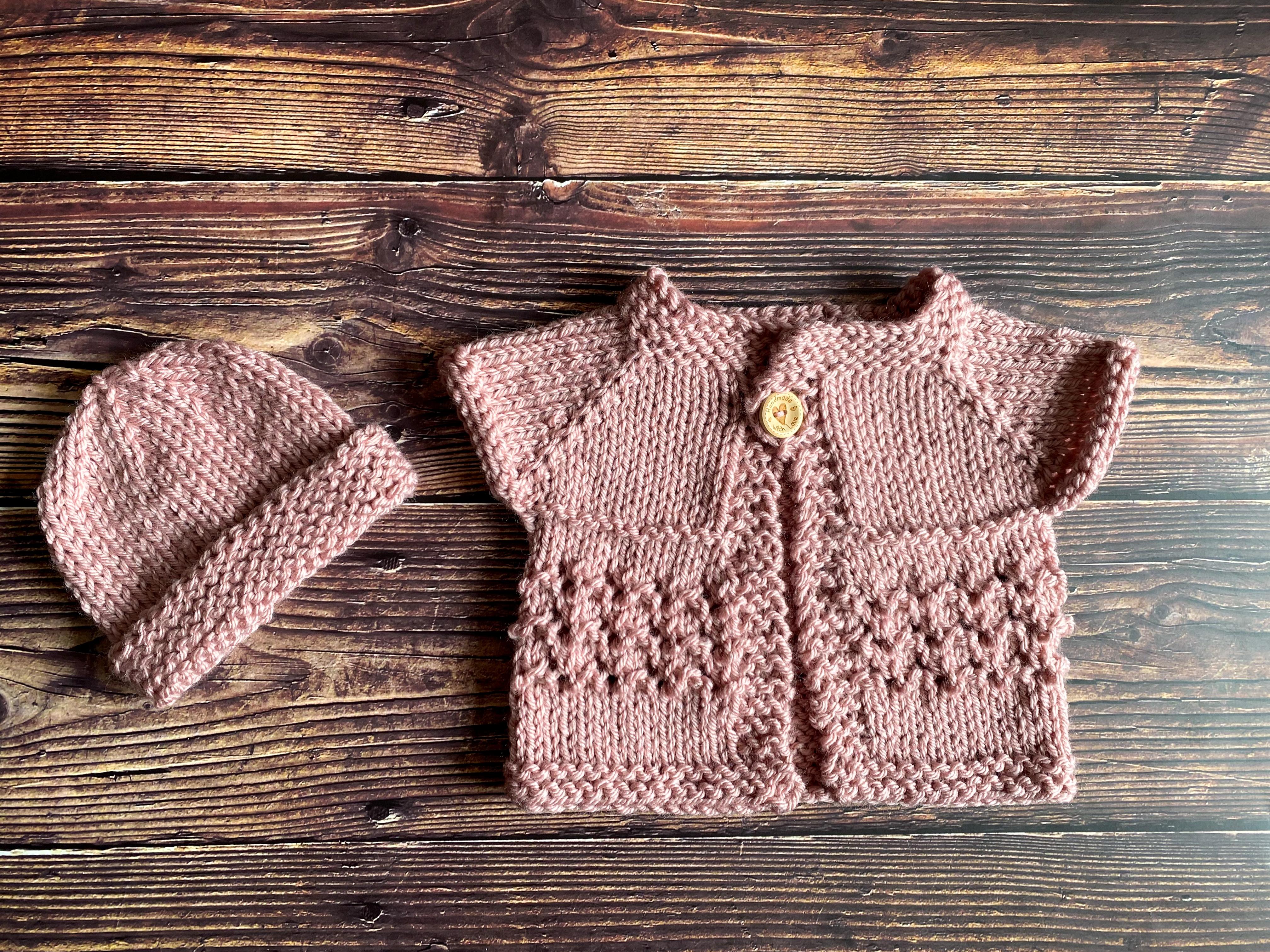 The Lacey Top Down Chunky Baby Jacket