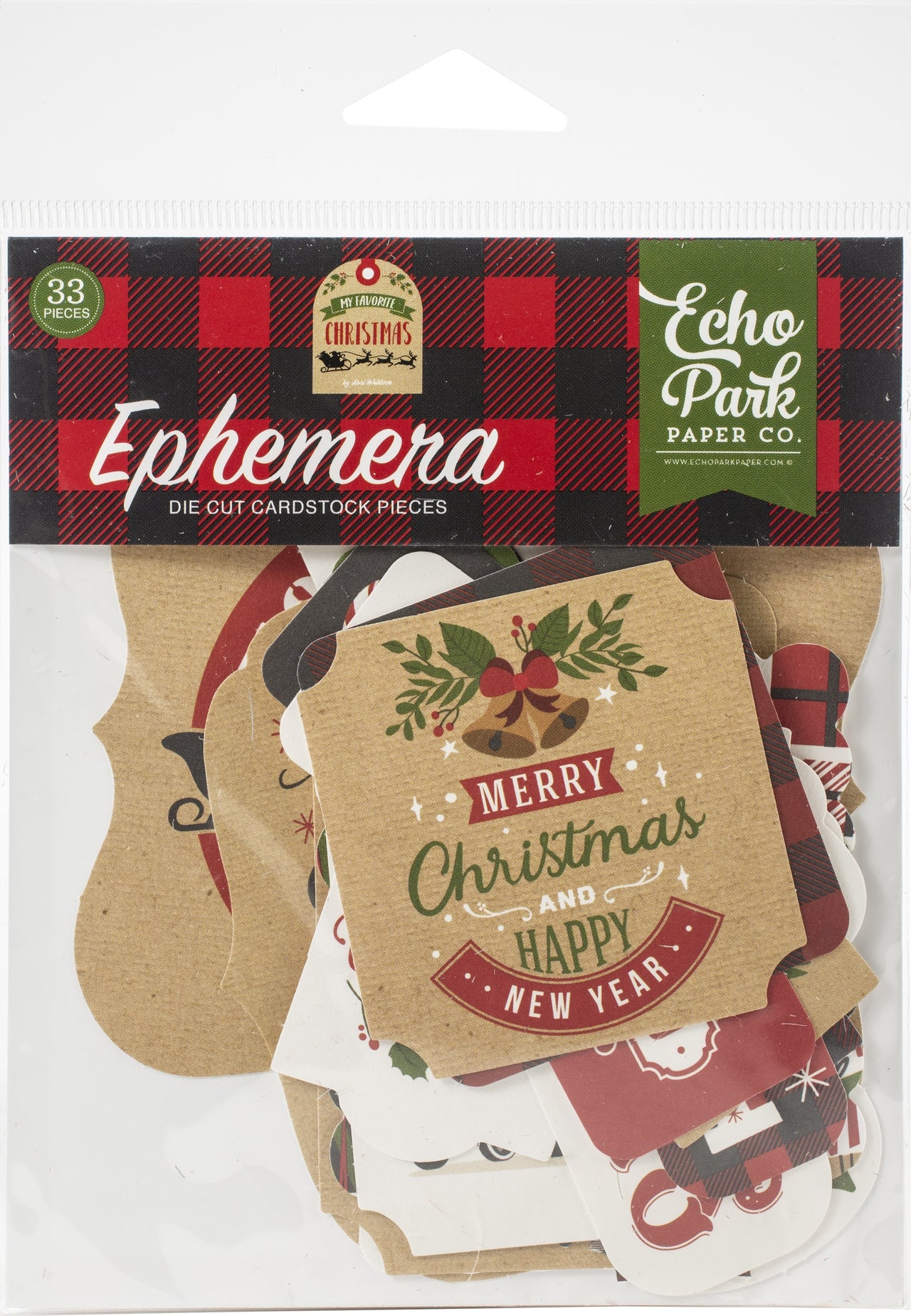 Echo Park Paper Echo Park Cardstock Ephemera 33/Pkg - Icons, My Favorite Christmas