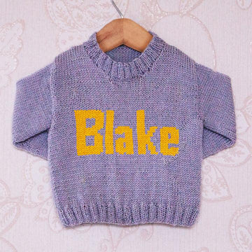 Intarsia - Blake Moniker Chart - Childrens Sweater