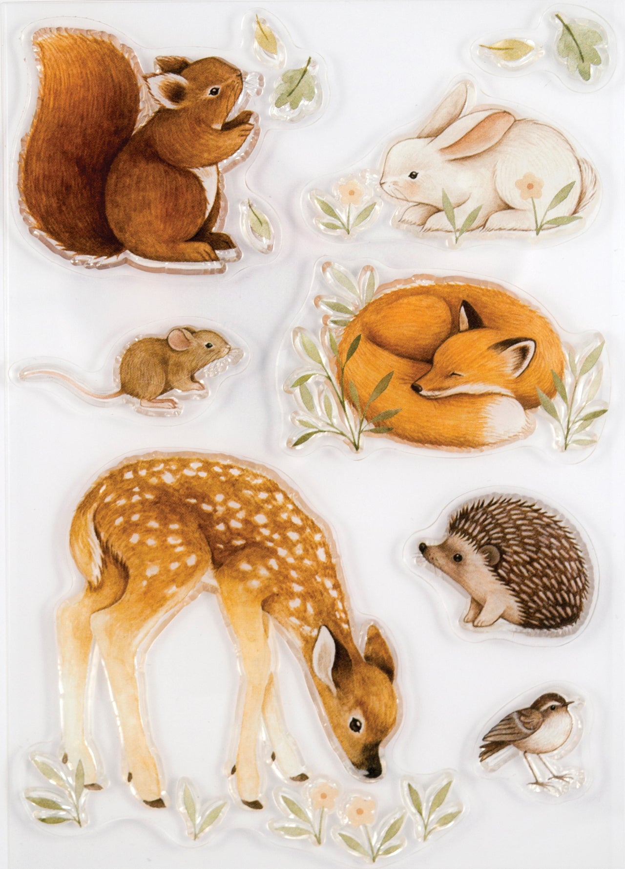 Craft Consortium A5 Clear Stamps - Little Fawn & Friends, Little Fawn
