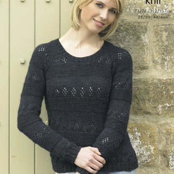 Cardigan & Sweater in King Cole Panache DK - 4271 - Downloadable PDF