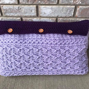 Cabled Zig Zag Rectangle Pillow