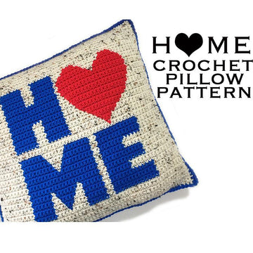 HOME Crochet Pillow