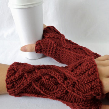 Winding Path Fingerless Gloves