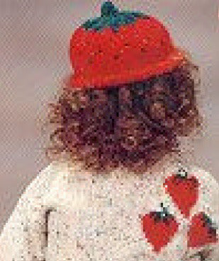 Strawberry Patch Cap in Lion Brand Wool-Ease Thick & Quick