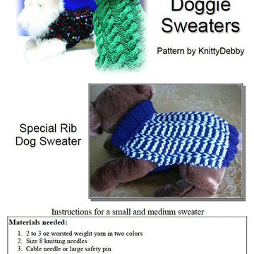 Celtic Doggie Special Rib Dog Sweater