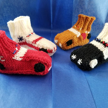 Police or Sheriff Vehicle Baby Booties